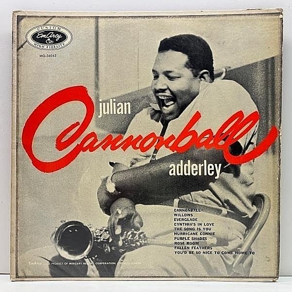 レコードメイン画像：US初期プレス MONO 深溝 JULIAN CANNONBALL ADDERLEY (EmArcy・Mercury MG 36043) w/ John Williams, Paul Chambers, Max Roach