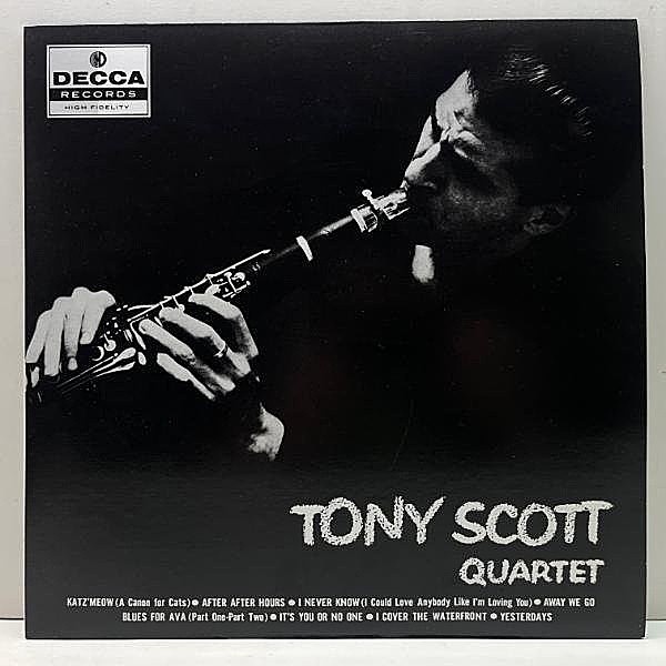 レコードメイン画像：極美盤!!【MONO】TONY SCOTT QUARTET (Decca BL-58040) トニー・スコット w/ Dick Katz, Earl May, Osie Johnson