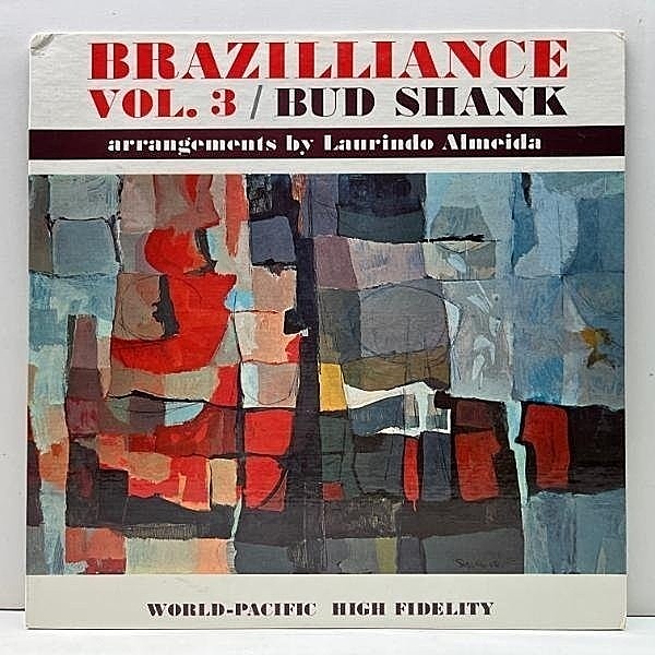 レコードメイン画像：美品 MONO 深溝 US初期プレス BUD SHANK, LAURINDO ALMEIDA Brazilliance Vol. 3 - Latin Contrasts (World Pacific WP 1425) Gary Peacock