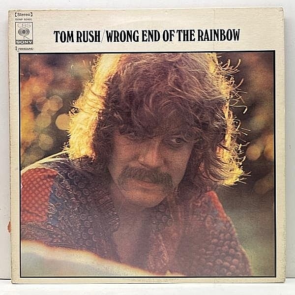 レコードメイン画像：【JAMES TAYLORの個性派カヴァー】良好盤!! '70年 初版 日オリジナル TOM RUSH Wrong End Of The Rainbow トム・ラッシュ／消え去りし虹 LP