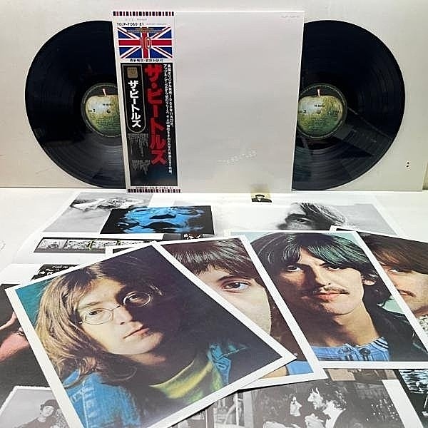 レコードメイン画像：帯付き 美品【30周年 限定 2LP】THE BEATLES White Album (TOJP-7080, 81) ザ・ビートルズ Limited Edition ピンナップ、大判ポスター 完品