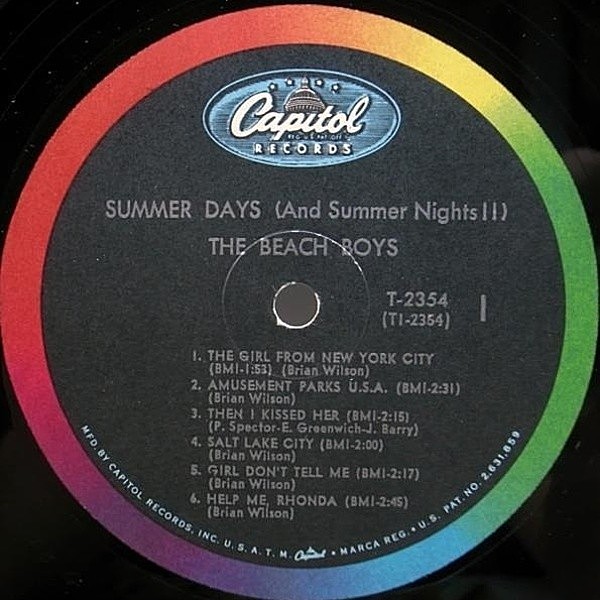 BEACH BOYS / Summer Days (And Summer Nights!!) (LP