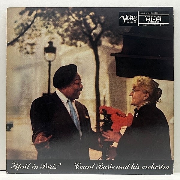 レコードメイン画像：良好品!!【MONO】COUNT BASIE April In Paris (Verve) 国内プレス カウント・ベイシー／エイプリル・イン・パリ ベイシー楽団の絶頂期 LP