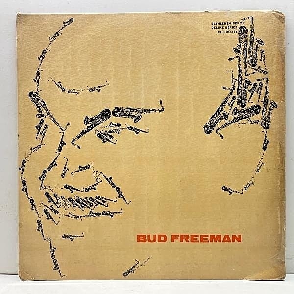 レコードメイン画像：USオリジナル MONO 手書きRVG刻印 初版リーフ 深溝 BUD FREEMAN S.T ('55 Bethlehem BCP-29) w/ Ruby Braff || BURT GOLDBLATTジャケット
