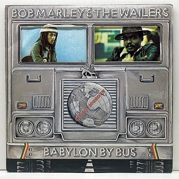 レコードメイン画像：良好!!【ポスター完品】USオリジナル 2枚組 STERLING刻印 BOB MARLEY & THE WAILERS Babylon By Bus ('78 Island) ギミック 特殊ジャケ