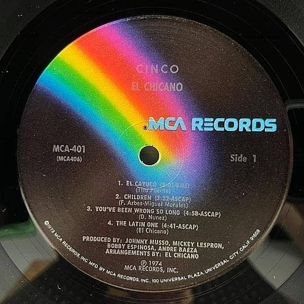 EL CHICANO / Cinco (LP) / MCA | WAXPEND RECORDS