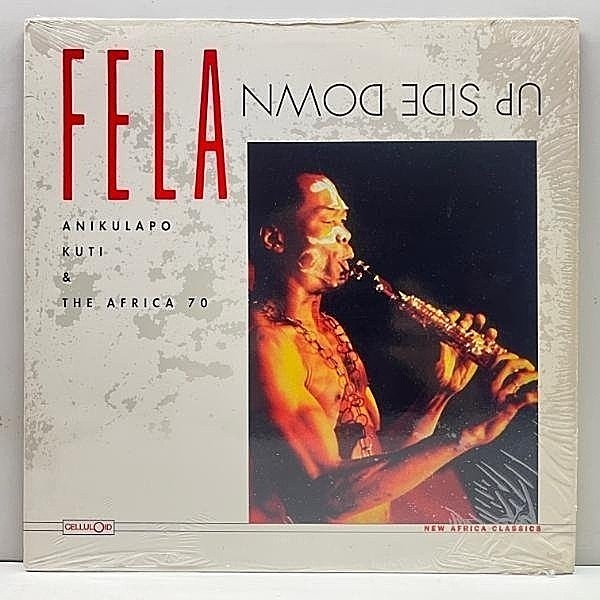 レコードメイン画像：シュリンク美品!! USプレス FELA ANIKULAPO KUTI & THE AFRICA 70 Up Side Down ハウス／ガレージ方面支持の漆黒アフロビート傑作！