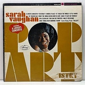 レコード画像：SARAH VAUGHAN / Pop Artistry