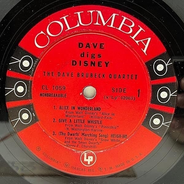 DAVE BRUBECK / Dave Digs Disney (LP) / Columbia | WAXPEND RECORDS