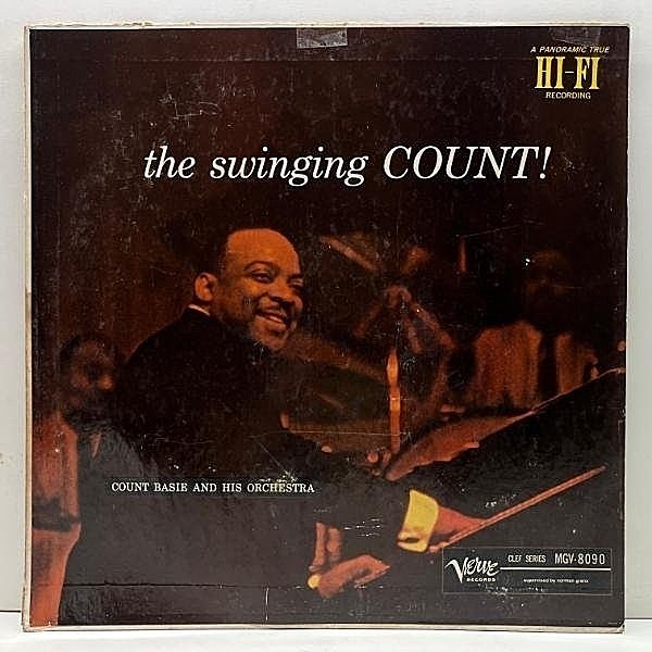 レコードメイン画像：MONO トランペッター 深溝 US初期プレス COUNT BASIE AND HIS SEXTET The Swinging Count w/ JOE NEWMAN, OSCAR PETERSON, FREDDIE GREEN