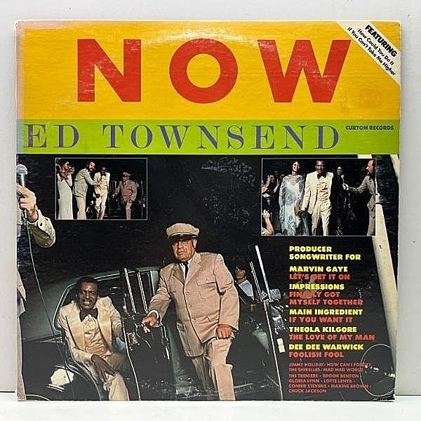 レコードメイン画像：プロモ 良好盤!! USオリジナル ED TOWNSEND Now ('75 Curtom) A.Y.B. FORCEネタ Where Did Those Signs Go サンプリング SAMPLING