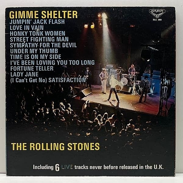 レコードメイン画像：【未CD化】'71年 JPN-ORIGINAL キング盤 ROLLING STONES Gimme Shelter (London SLC-380) ローリング・ストーンズ ギミー・シェルター 国内