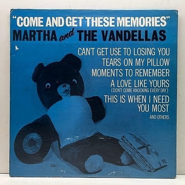 レコードメイン画像：Rare!!【良好】USオリジナル MONO 深溝 MARTHA And THE VANDELLAS Come And Get These Memories ('63 Gordy 902) 米 初回 モノラル