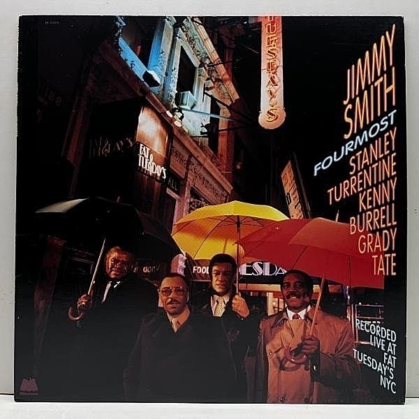 レコードメイン画像：美品 USオリジナル JIMMY SMITH Fourmost - Recorded Live At Fat Tuesday's NYC (Milestone M-9184) '91年 希少アナログ w/ Kenny Burrell