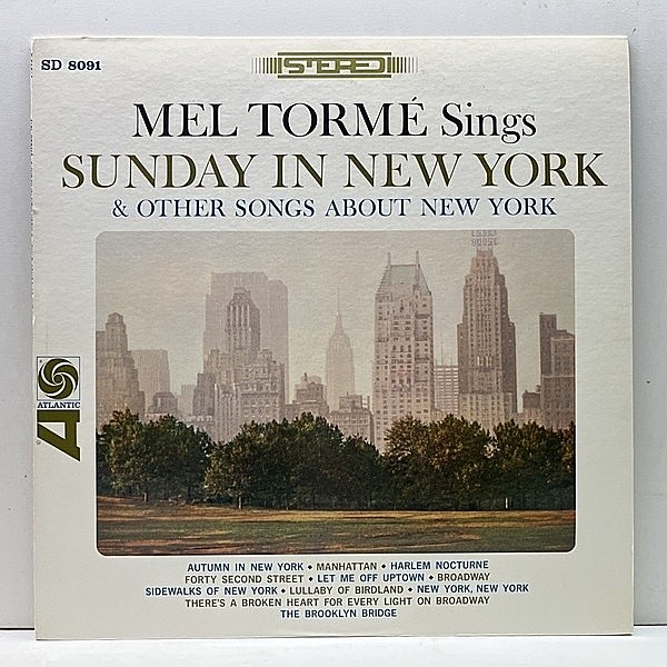 レコードメイン画像：良好品!! MEL TORME Sings Sunday In New York And Other Songs About New York 国内 70sプレス メル・トーメ／ニューヨークの休日 LP