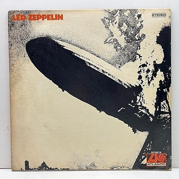 レコードメイン画像：USオリジナル 初版 Wマーク無し BROADWAYアドレス LED ZEPPELIN I ('69 Atlantic) CT刻印＝Terre Haute Pressing レッド・ツェッペリン