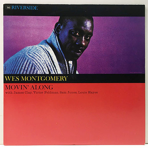 レコードメイン画像：美品【初期バーコード無し】WES MONTGOMERY Movin' Along (OJC／Riverside RLP-239) JAMES CLAY, VICTOR FELDMAN, SAM JONES, LOUIS HAYES