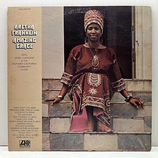 レコードメイン画像：USオリジナル 2LP 初版 BROADWAYリム ARETHA FRANKLIN Amazing Grace ('72 Atlantic) ロサンゼルス教会での歴史的なゴスペルLIVE実況録音！