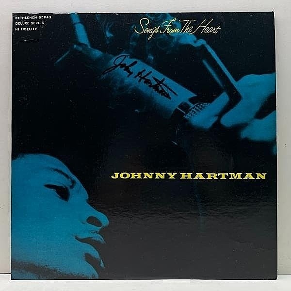 レコードメイン画像：【直筆サイン】MONO 美盤!! JOHNNY HARTMAN Songs From The Heart (Bethlehem PAP-23027M) w/Howard McGhee, Ralph Sharon Trio モノラル