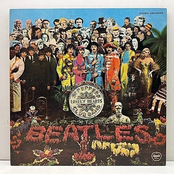 レコードメイン画像：【英国マスター／YEX-637刻印】'76年 日プレス EAS規格 THE BEATLES Sgt. Pepper's Lonely Hearts Club Band (Apple) 紙製CUT-OUTS付属 LP