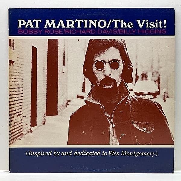 レコードメイン画像：美盤!! 初回ジャケデザイン PAT MARTINO The Visit! (Cobblestone K18P-9179) パット・マルティーノ w/Richard Davis, Billy Higgin