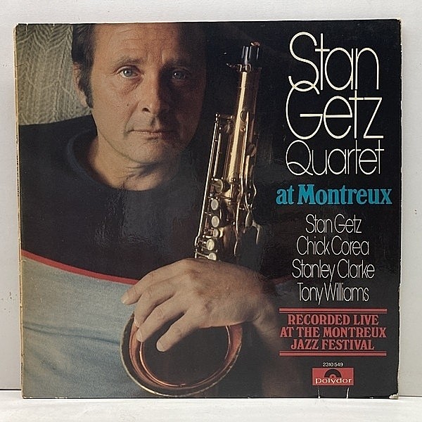 レコードメイン画像：独 GERMANYオリジナル コーティング仕様 STAN GETZ QUARTET At Montreux ('77 Polydor) w/ Chick Corea, Stanley Clarke, Tony Williams