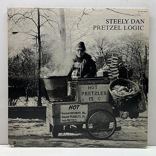 レコードメイン画像：極美盤!!【手書きT刻印＝Terre Hauteプレス／溝あり】USオリジ 初版 マルチ箱・黒ラベ STEELY DAN Pretzel Logic ('74 abc) 見開きGF仕様