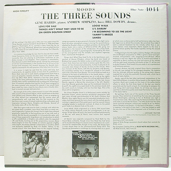 THREE SOUNDS / Moods (LP) / Blue Note | WAXPEND RECORDS