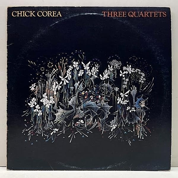 レコードメイン画像：【w/Michael Brecker, Eddie Gomez, Steve Gadd】良好盤!! JPNオリジ CHICK COREA Three Quartets ('81 Warner) チック・コリア 国内盤 LP