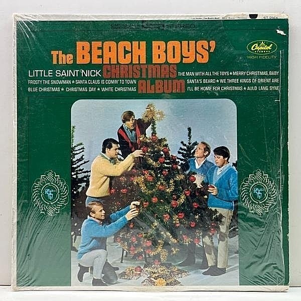 レコードメイン画像：シュリンク付き USオリジナル 虹ラベル BEACH BOYS Christmas Album (Capitol ST 2164) ビーチ・ボーイズとクリスマス 米 初回プレス