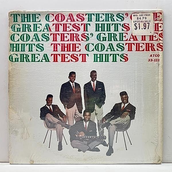 レコードメイン画像：シュリンク良好!! MONO 米初期プレス COASTERS The Coasters' Greatest Hits ('59 ATCO) コースターズ LP キャリアを代表する名曲たっぷり