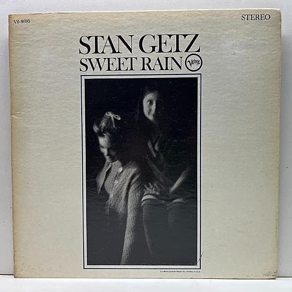 レコードメイン画像：USオリジナル【VANGELDER刻印・深溝】STAN GETZ Sweet Rain ('67 Verve) 若きチック・コリアとの共演 w/ Chick Corea, Ron Carter