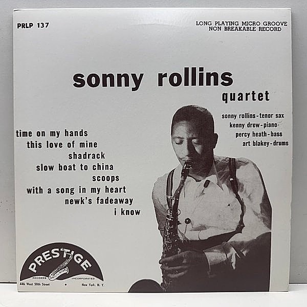 レコードメイン画像：美品 MONO USプレス SONNY ROLLINS Quartet (Prestige 137) 7029収録曲の原盤 10インチ 年代不明 再発