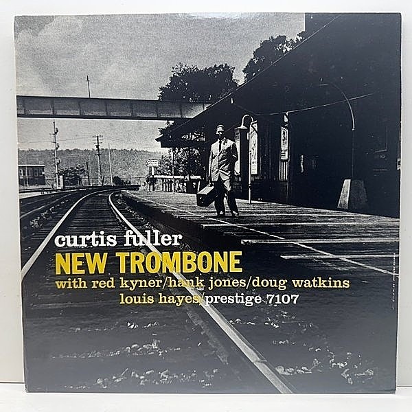 レコードメイン画像：良好!!【初期厚紙バーコード無し】CURTIS FULLER New Trombone (Prestige 7107) カーティス・フラー w/ Sonny Red Hank Jones Doug Watkins