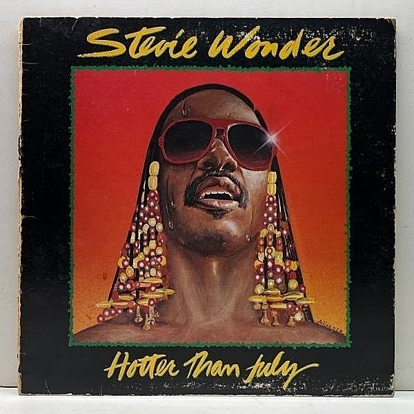 レコードメイン画像：USオリジナル T規格 ゲートフォールド仕様 STEVIE WONDER Hotter Than July ('80 Motown) 手書きRT刻印＝RTI Pressing レゲエトラック収録