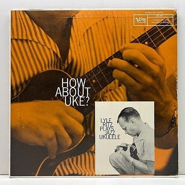 レコードメイン画像：Rare!! USオリジナル MONO 初版 青ラベ 深溝 LYLE RITZ How About Uke? (Verve MG V-2087) 異色のウクレレでジャズを演奏