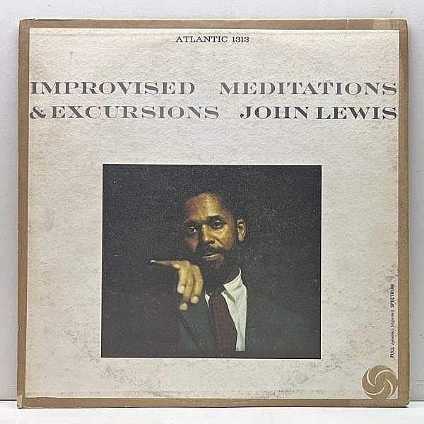 レコードメイン画像：良好!! MONO オリジナル 初版ブルズアイ JOHN LEWIS Improvised Meditations & Excursions (Atlantic 1313) ジョン・ルイスのピアノトリオ