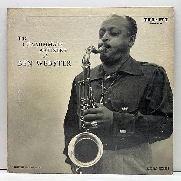 レコードメイン画像：オリジナル【JATPリム, 大トランペッター】BEN WEBSTER The Consummate Artistry Of ('54 Norgran) w/ Oscar Peterson, Harry Edison