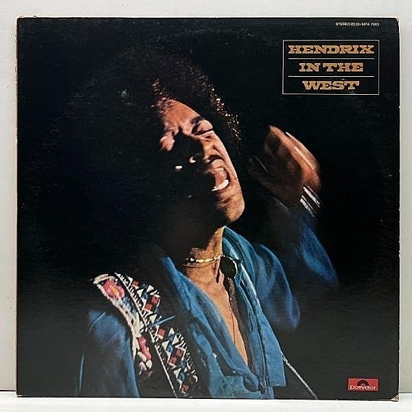 レコードメイン画像：良好盤!! 日プレス JIMI HENDRIX Hendrix In The West (Polydor MPA 7003) Johnny B. Goode 他 カリフォルニア～ロンドン～ワイト島 ライブ