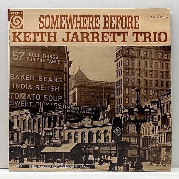レコードメイン画像：美品 USオリジナル KEITH JARRETT TRIO Somewhere Before (Vortex SD 2012) w/ Charlie Haden, Paul Motian 初期キース・ジャレット 名盤