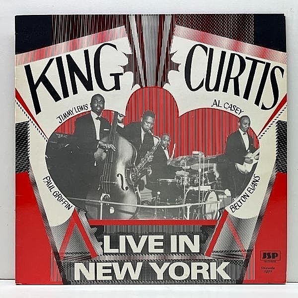 レコードメイン画像：【歪んだ演奏炸裂の荒削りガレージR&B集】美盤!! UKプレス KING CURTIS Live In New York ('85 JSP) ニューヨーク Small's Paradise 録音