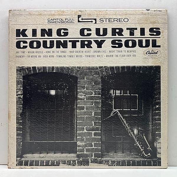 レコードメイン画像：60s POPCORN SOUL 米 USオリジナル 虹ツヤ KING CURTIS Country Soul (Capitol) 乱痴気パーティーR&B／ガレージ集！HANK WILLIAMSカヴァー