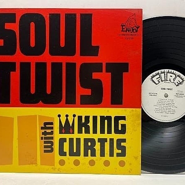 レコードメイン画像：【超硬質なガレージR&Bヒット】良好盤!! 白プロモ 見本盤 JAPAN 日プレス KING CURTIS Soul Twist With (Fire) キング・カーティス LP