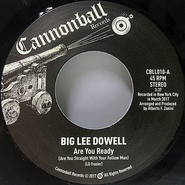 レコードメイン画像：メロウ&グルーヴィーな絶品のモダン・ソウル！BIG LEE DOWELL Are You Ready / Interview (Cannonball) 7インチ