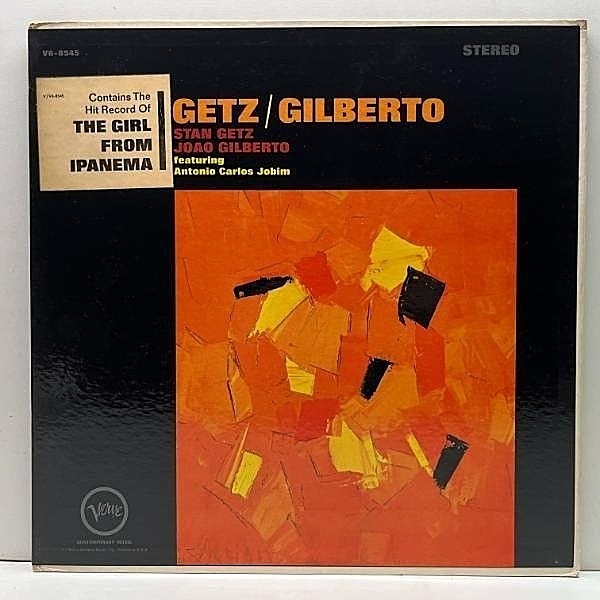 レコードメイン画像：良好!!【白枠コーティング】USオリジナル STAN GETZ JOAO GILBERTO feat. ANTONIO CARLOS JOBIM ('64 Verve) ゲッツ ジルベルト 米 初回