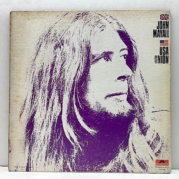 レコードメイン画像：良好盤!! USオリジナル テクスチャードGF仕様 JOHN MAYALL USA Union ('70 Polydor) Club Edition ドラムレスのユニークな英国ブルース！