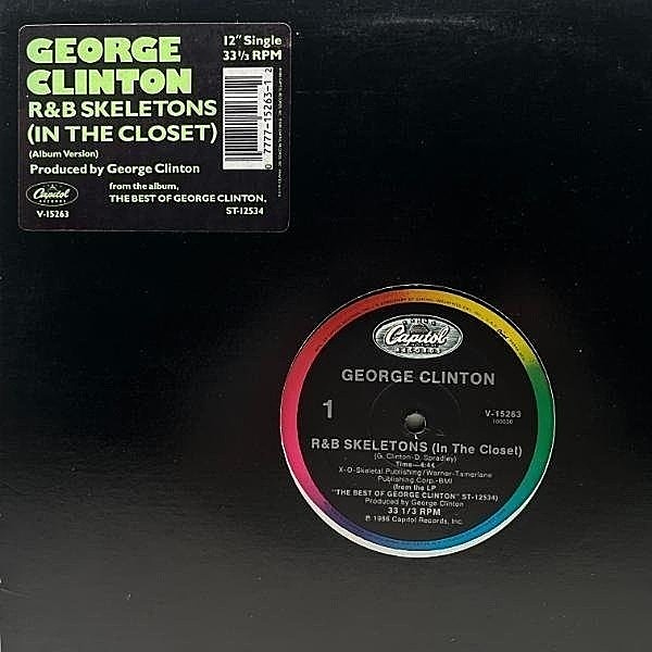 レコードメイン画像：P-FUNK流の大破ブレイクビーツ！美盤 USオリジ 12インチ Wally刻印 GEORGE CLINTON R&B Skeletons (In The Closet) ジョージ・クリントン