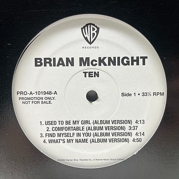 レコードメイン画像：白プロモ 良好盤!! PROMO ONLY 希少アナログ USオリジナル 2枚組 BRIAN MCKNIGHT Ten (Warner) 濃厚ネオソウル R&B美メロ伝道師 通算10作目