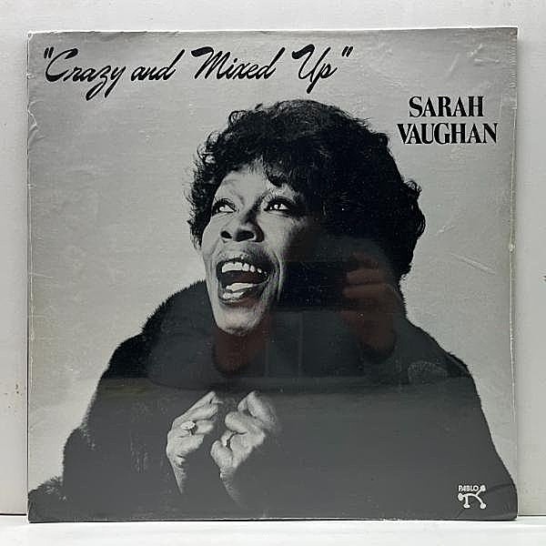 レコードメイン画像：Rare!!【シールド未開封】オリジナル SARAH VAUGHAN Crazy And Mixed Up ('82 Pablo) サラ・ヴォーン w/ ROLAND HANNA, JOE PASS 大名盤