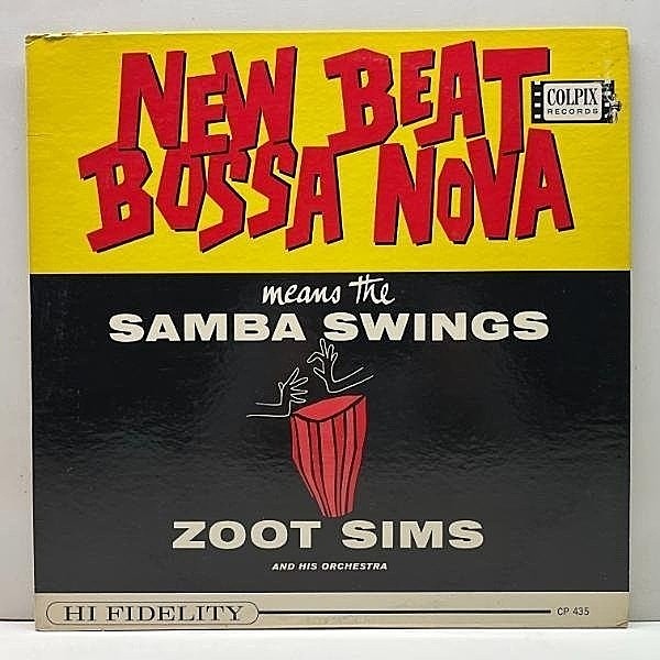 レコードメイン画像：美盤!!【ズートのボサノヴァ】MONO 深溝 USオリジナル ZOOT SIMS New Beat Bossa Nova ('62 Colpix) Phil Woods, Jim hall, Kenny Burrell
